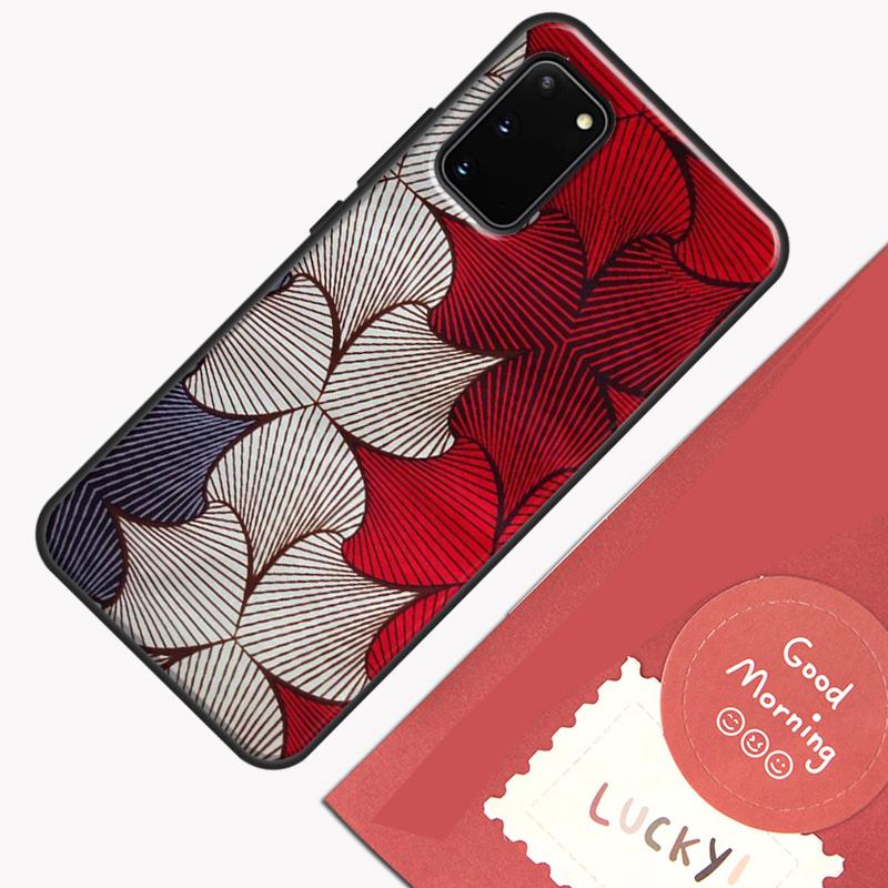 

African Wax Pattern Fabric Phone Case For Samsung Galaxy S23 S26 Ultra S20 S21 S22 S24 S25 Plus S10 S25 FE Cover Shell Galaxy S20