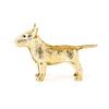 Bull Terrier 22ct Gold Plated British Art Dog Figure Collection