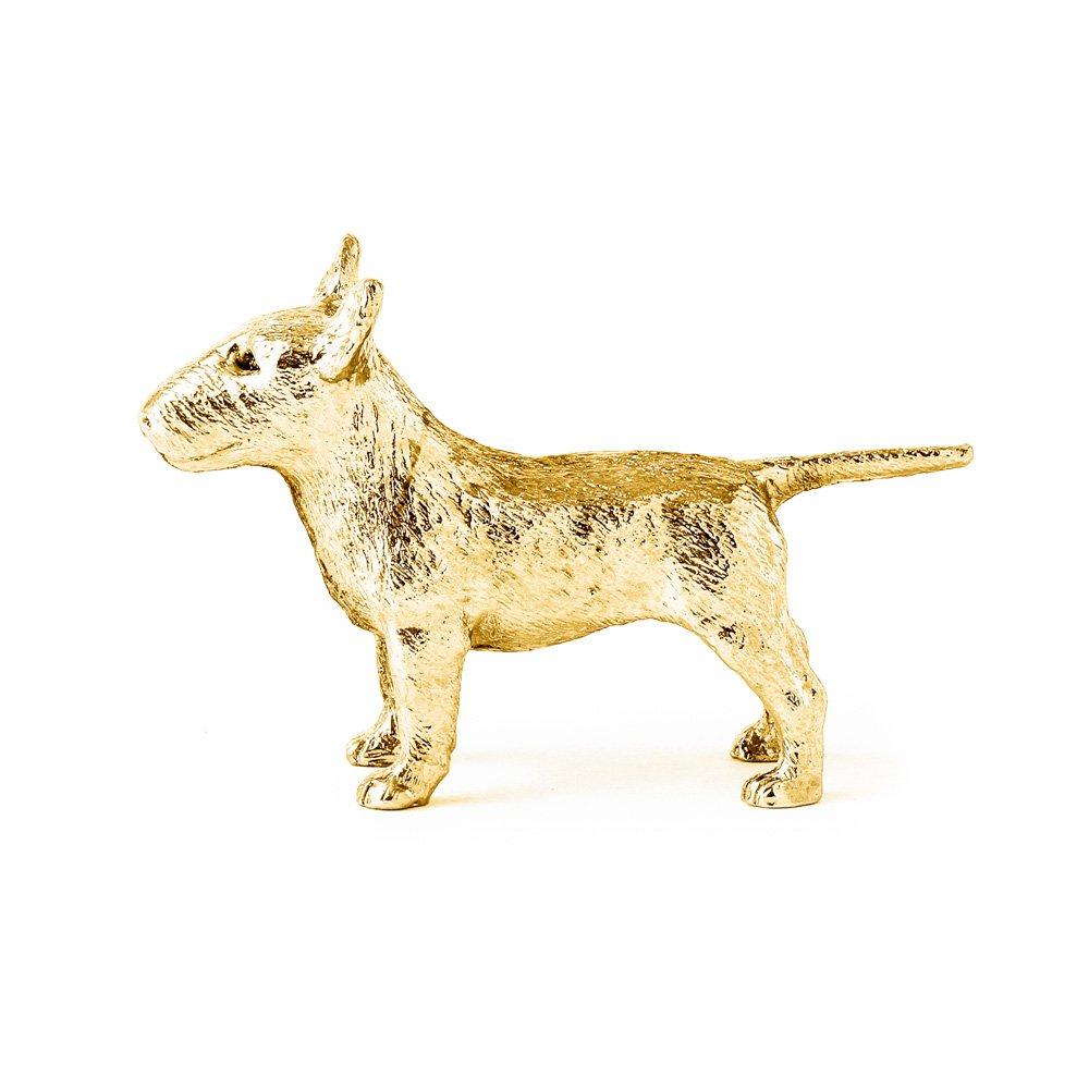 Bull Terrier 22ct Gold Plated British Art Dog Figure Collection
