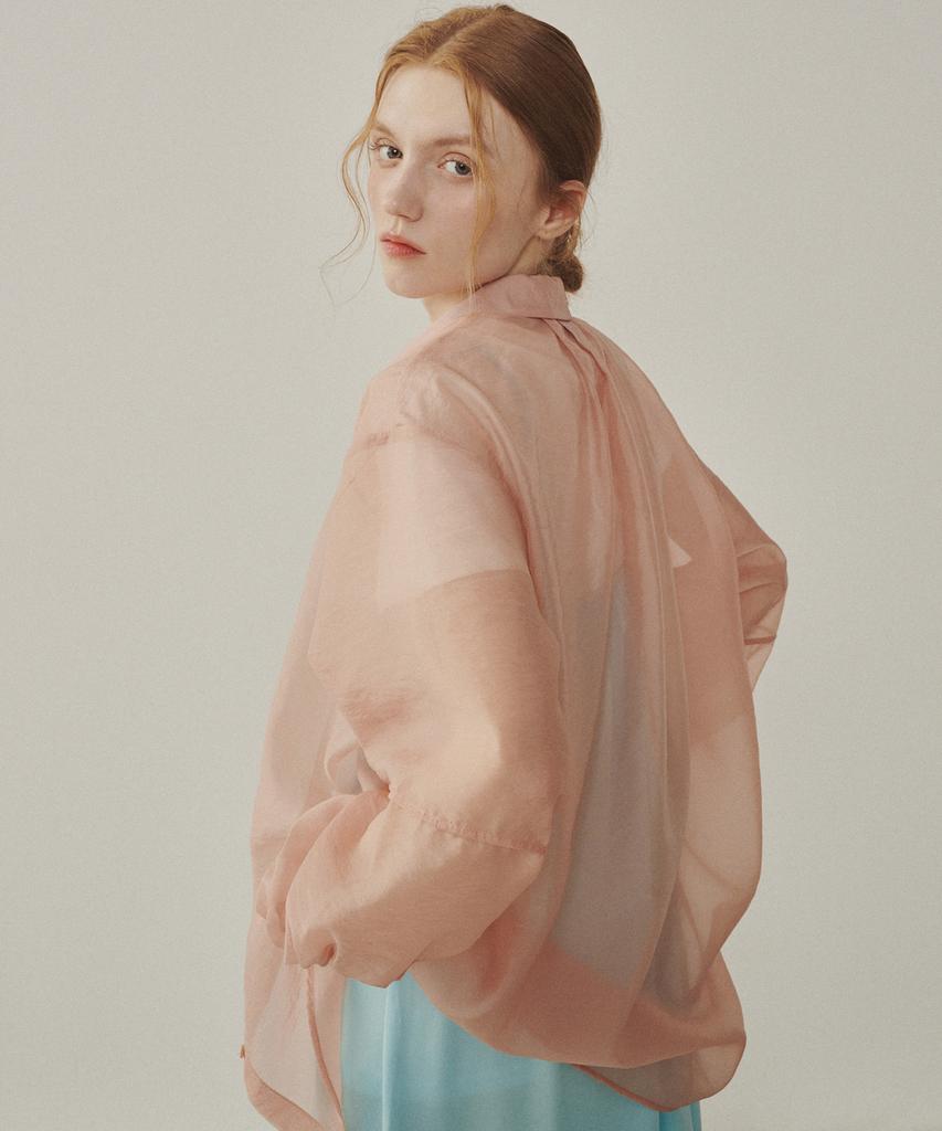 MELLY&ROSE Organza See-Through Shirt (314807)