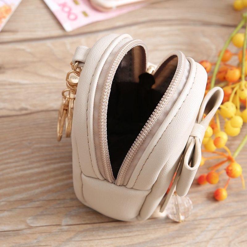 Design creativ Papion portabil Pandantiv Poșetă Fermoar Portofel Căști Card Breloc Depozitare Ba