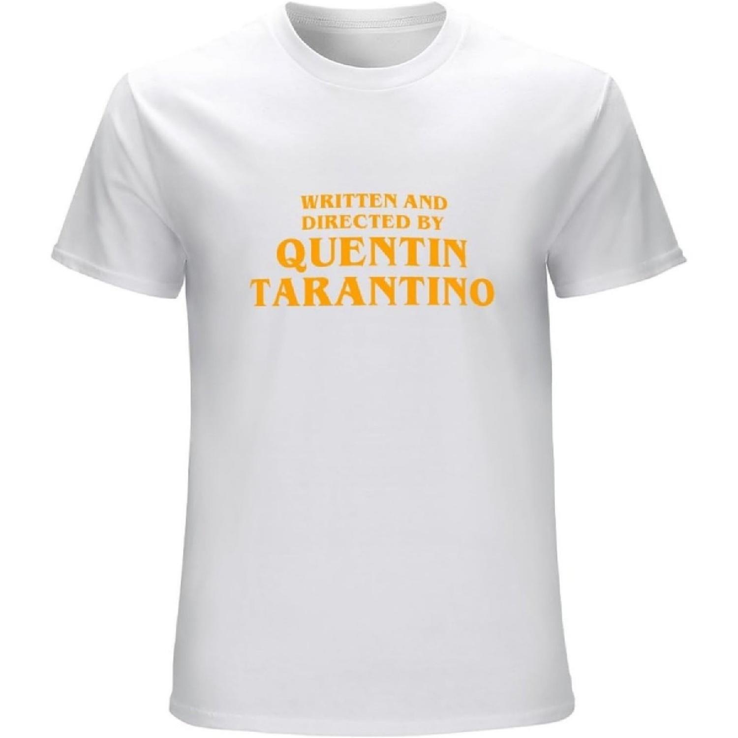Written and Directed by Quentin Tarantino T-Shirt Unisexny Movies Top Shirt T-Shirt White S