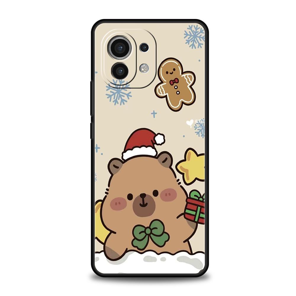 

Cute Capybara Phone Case Cover for Xiaomi Mi 15 14 13 12 11 Ultra 14T 13T 12T 11T 10T Pro Lite 5G Shockproof Soft TPU Capas Bags Xiaomi 14T Pro
