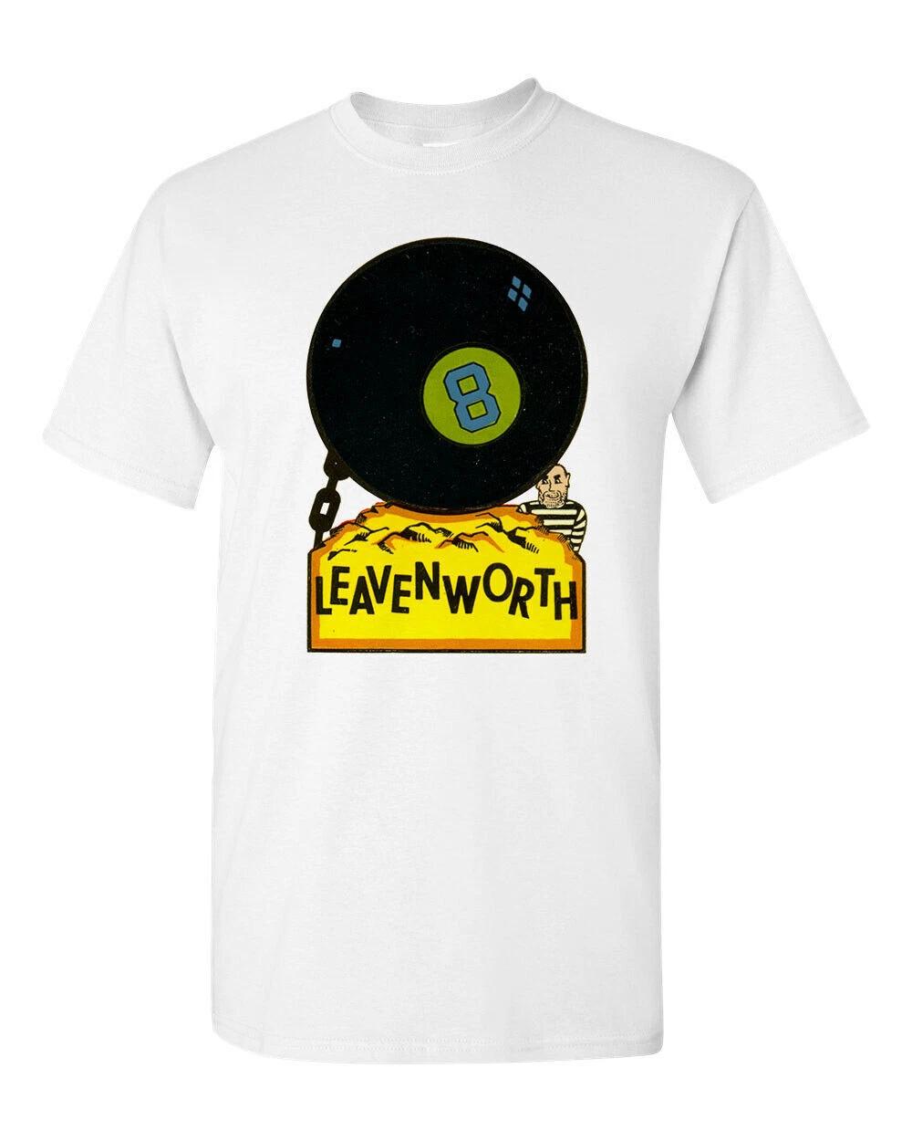 T Shirt Vtg Travel Art Cotton Tourist Retro Vacation Leavenworth Prison Novelty S