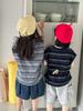 Jiaye Tongpin 2026 New Striped Short-Sleeve T-shirt for Toddlers & Kids: Stylish, Loose-Fit, Sleeveless Summer Vest.