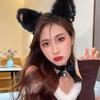 LEISURE CLUB Halloween Cat Ear Headband, Glowing White Choker with Bell, Cute Cat Ear Cosplay Accessory for Adults and Kids, Cute Hair Ornament,