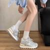 Small 8CM inner height-increasing women's shoes 2025 summer mesh thick-soled Forrest Gump shoes sports versatile breathable dad shoes
