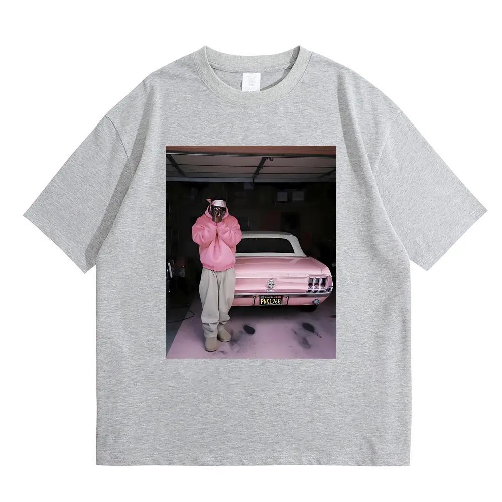 

Rapper Lil Yachty Pink Car Mugshot Graphic Tshirt Men Women Hip Hop Rap Casual T-shirts Male Vintage Oversized Tees Streetwear 4XL