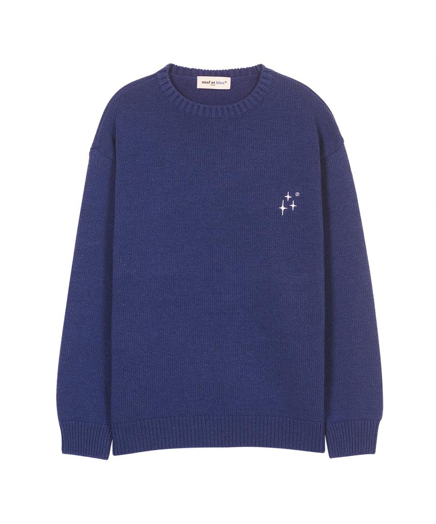 Nupeuebeullu Neb Round Knit (Blue)