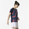Game Short Dynamotion Officially Approved by the Japan Badminton Dress Size L Women's Tennis/Badminton Shirt, Sleeve, Moisture-Wicking, Quick-Drying,