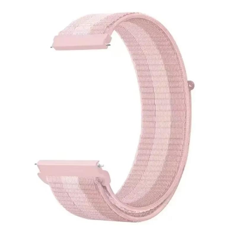 20mm/22mm Watch Straps For Samsung Galaxy Watch 7/5/pro/4/6/Classic/3 Nylon Loop Bracelet Correa Huawei Watch GT 4 5 6 Pro Band
