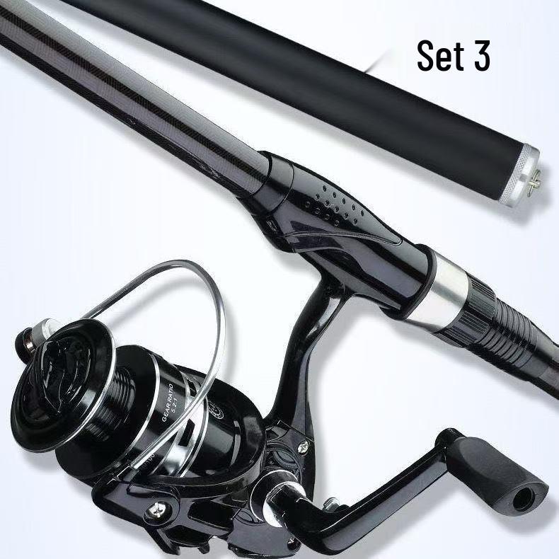 Super Value Carbon Fiber Fishing Rod: Ultra-Light, Ultra-Hard, Portable - Ideal for Rock and Sea Use, Available in 3 and 5 Specifications