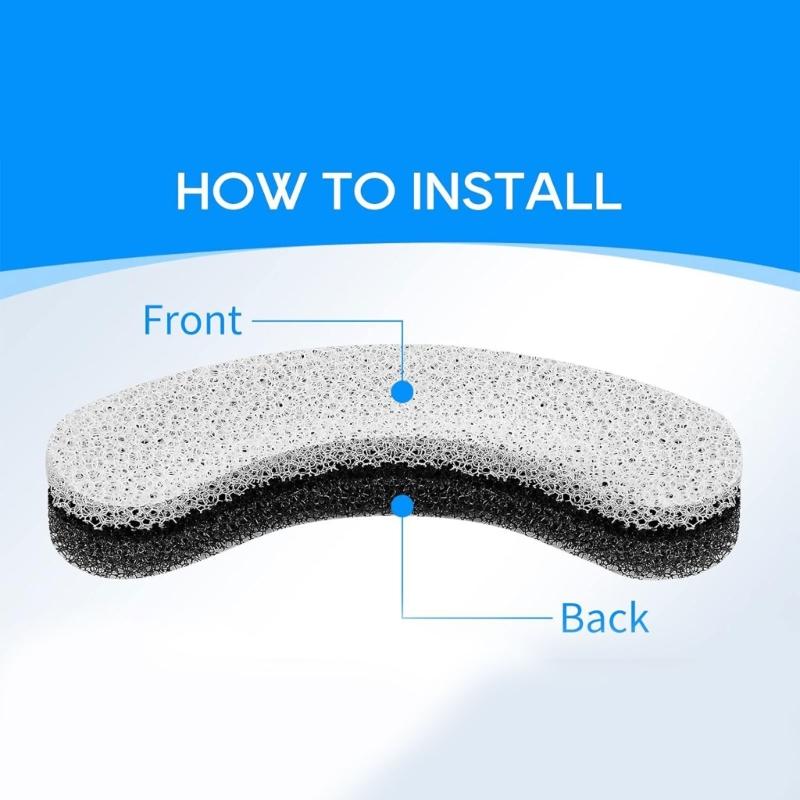 4/8Pcs Cats Fountain Filters Filtration System Cotton Filter Foam Water Purifications Filter Sponge Cats Fountain Filters