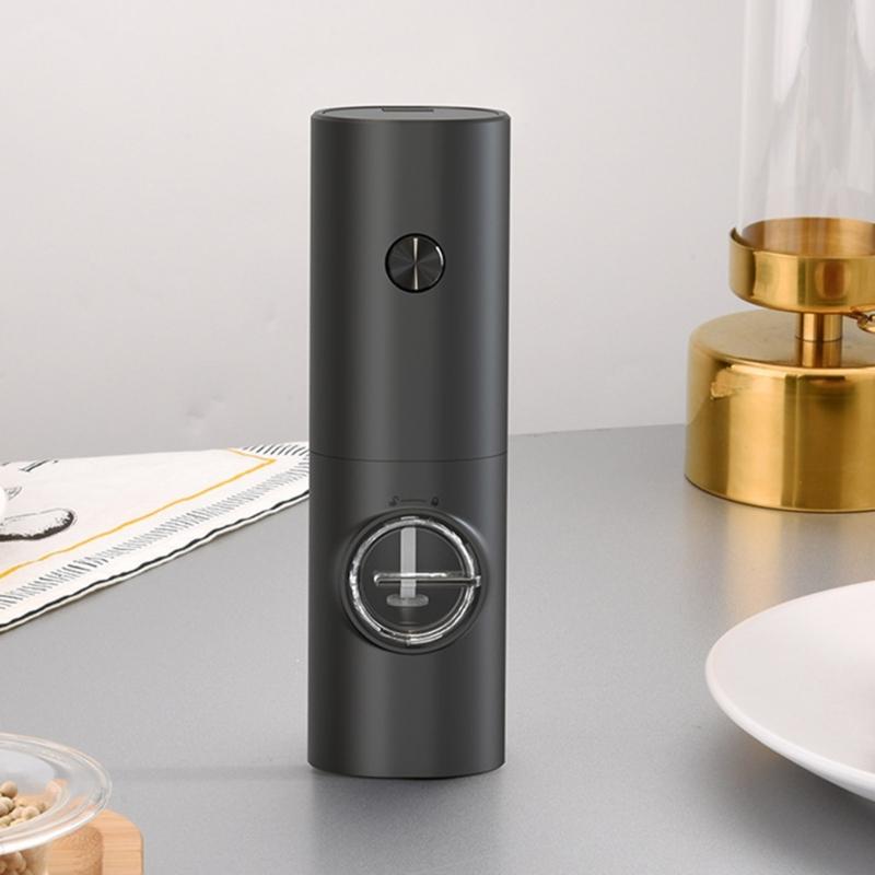 2 Pcs Electric Pepper Grinder Set Electric Salt and Pepper Grinder Automatic Pepper Mill Battery-Powered Operation