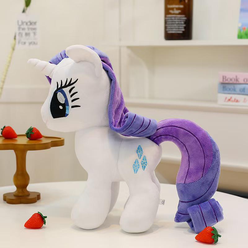 Little Pony Cute Plush Toy - Adorable Pet Pony Figure Cushion, Perfect Gift for Children's Birthdays
