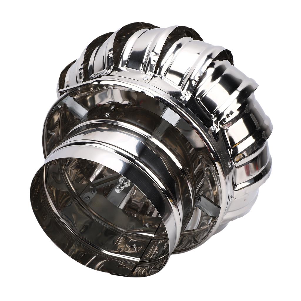 160mm Roof Vent Attic Fan Thickened Quiet Powerful Airflow Stainless Steel Turbines Roof Ventilator for Factory Farm