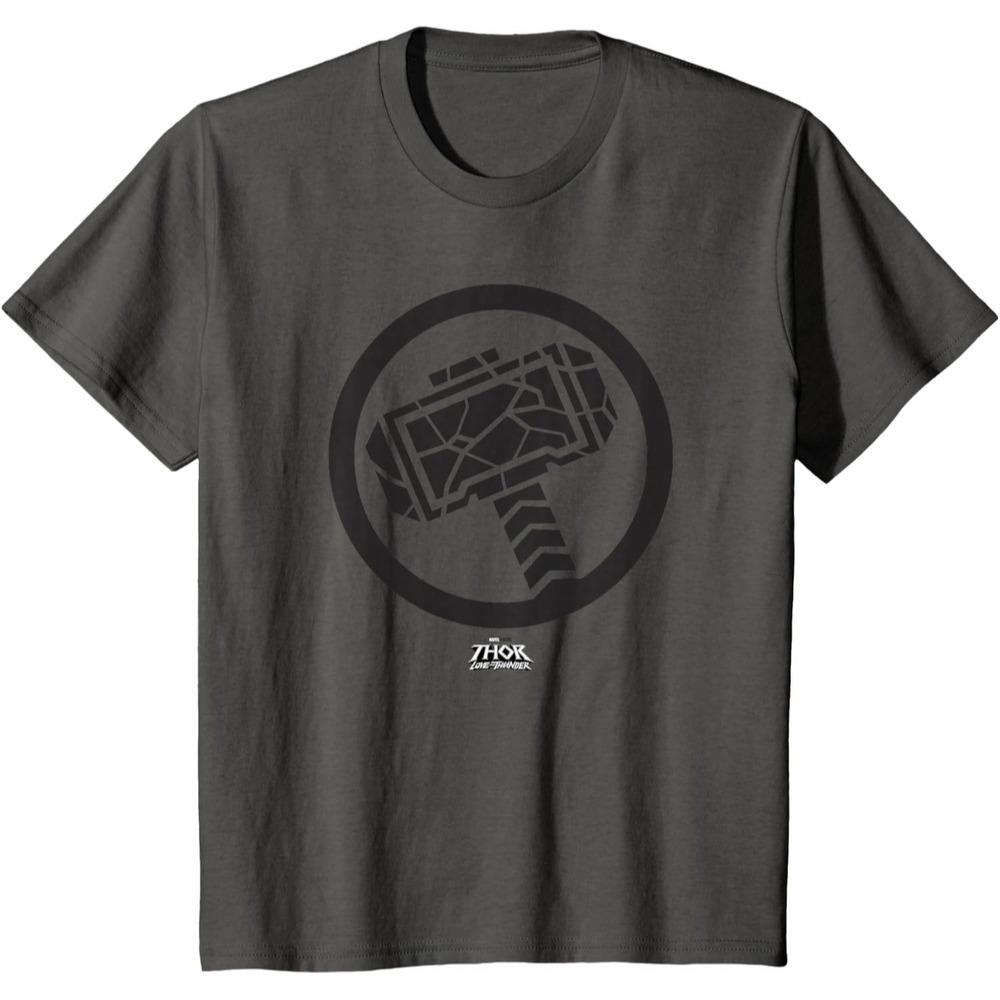 Thor Mjolnir Marvel TShirt Unisex Short Sleeve Heavyweight Cotton Classic Fit Crew Neck Collection Top for Adult Collectors