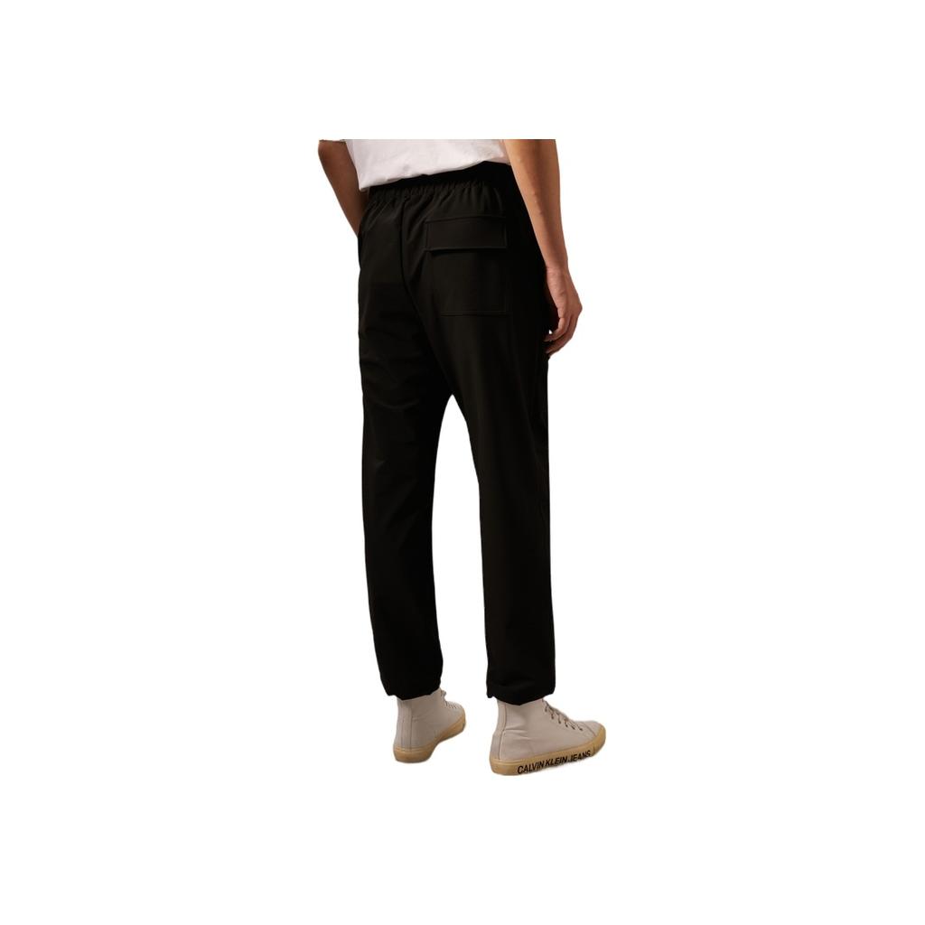 Calvin Klein Drawstring Waist Mid-Rise Sports Casual Pants Men Bottoms Space-Black J326172
