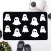 Floor Mat Absorbent Ghost Bathroom Rug Non-Slip Pumpkin Shower Mat