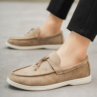 Herren Wildleder Slipper Lässige Bootsschuhe Leichte und Bequeme Passform Fahr- und Laufschuh Business Kleiderschuhe Flache Schuhe
