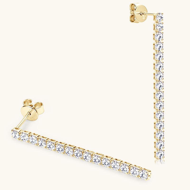 Silvere Glam Best-selling 925 sterling silver moissanite tennis ball stud earrings in Europe and America, personalized and trendy ins earrings