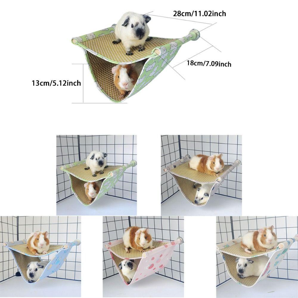 Double Layered Pet Hammock Cool Mat Hamster Jumping Platform Pet Supplies Hanging Nest  Summer