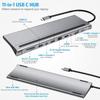 Type-C 11-in-1 Multiport Docking Station with HDMI HD Hub