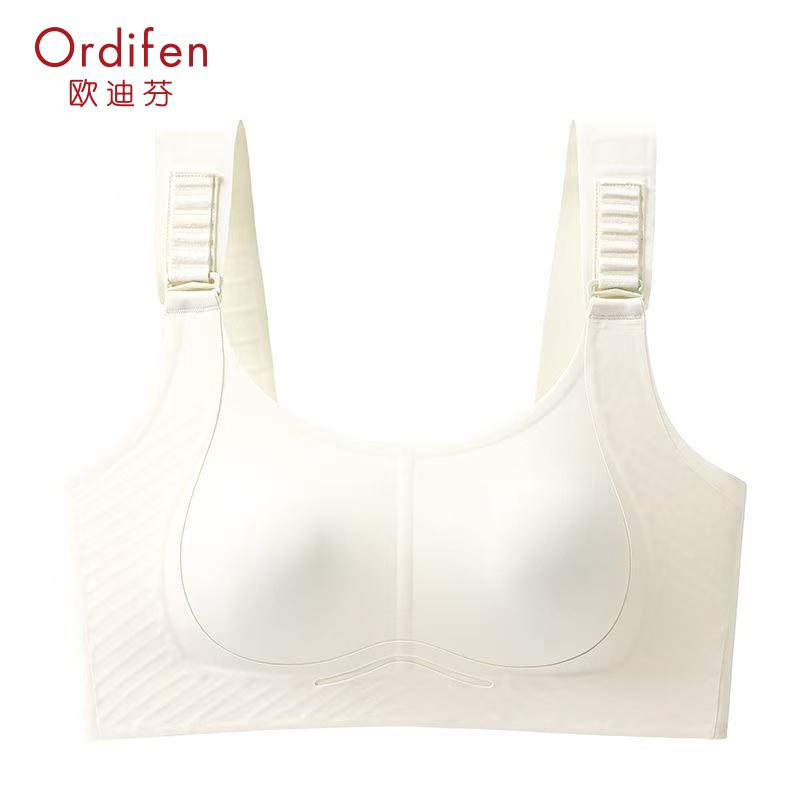 ODIFEN Liquid Foundation 3D Three-dimensional Rabbit Ear Cup Six Step Button Pull Together Big Chest Show Small Underwear Breathable