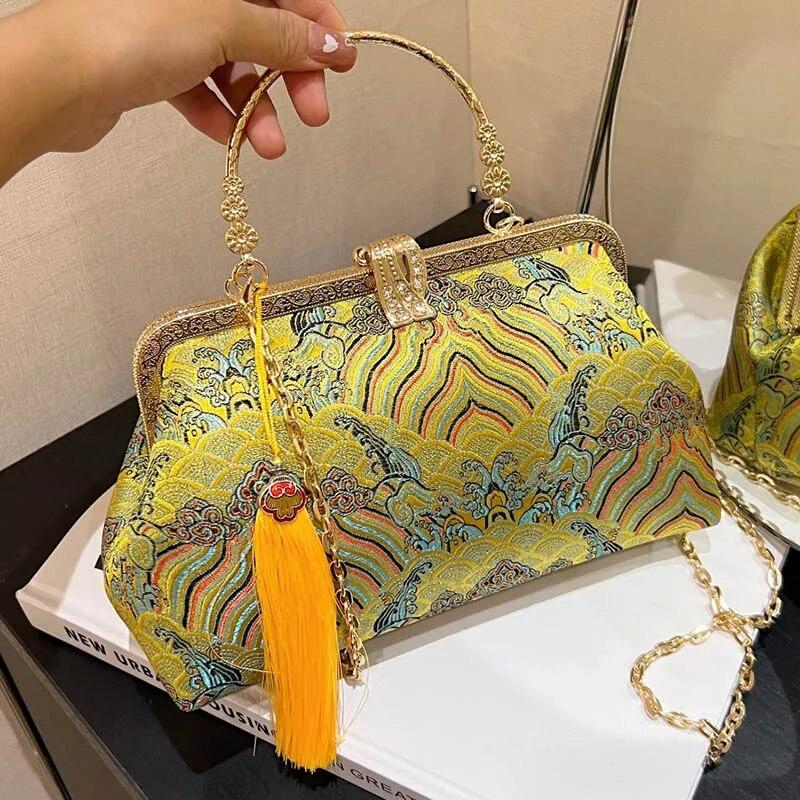 Bolso De Mano Con Perlas, Bolso De Noche Con Perlas, Bolso De Mano De Novia Con