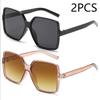 New Trend Full-frame Large Square Sunglasses Fashion Y2k Ladies Sunglasses