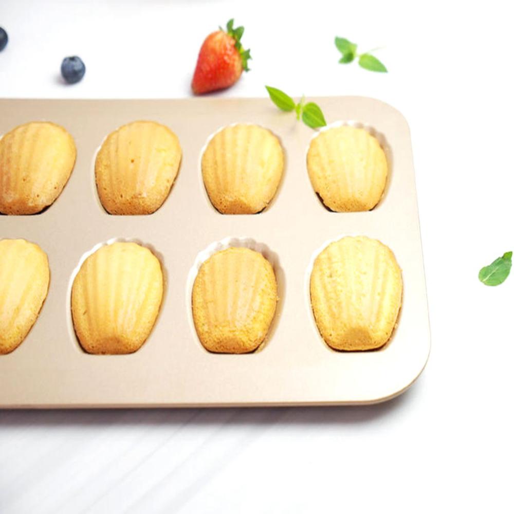 Non Stick Cooking Cake Tools Kitchen Biscuit Pan Madeleine Mold Cookie Mould Baking Tray