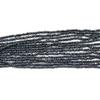 1 šňůra, Černé přírodní sladkovodní perly, Ručně vyráběné perlové korálky s horizontálním provlékáním pro výrobu šperků DIY náhrdelníky, náramky, řemesla, Délka 36 cm