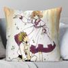 Tsubasa RReservoir Chronicle Manga Pillow Case Fashion Square Pillowcase Bedroom Sofa Room Ins Decoration Leisure