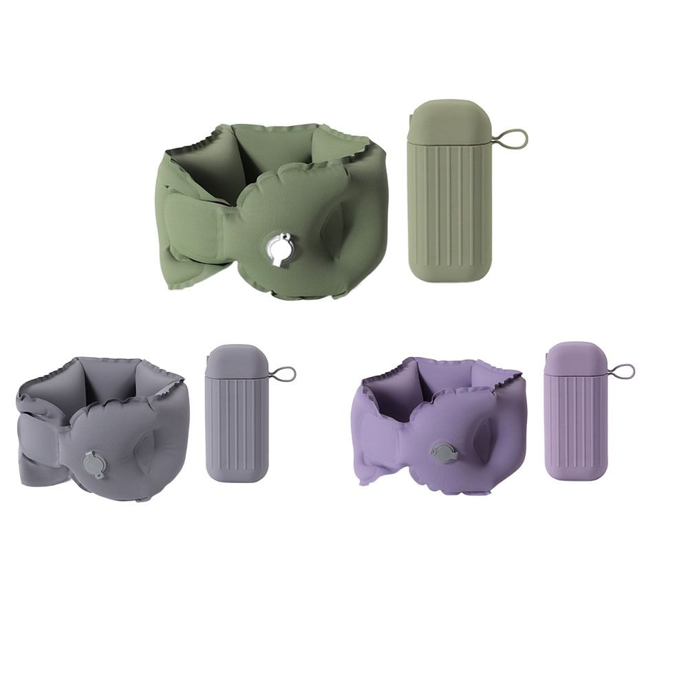 Breathable Inflatable Travel Pillow Comfortable Ring Neck Pillow Mini U-shaped Neck Pillow  Travel