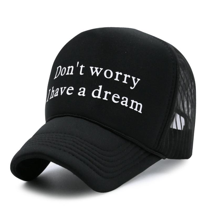 Alphabet Embroidered Mesh Cap With Sun Protection For Summer Casual Wear