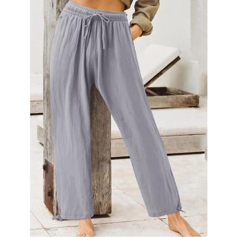 Pantaloni da donna Pantaloni casual estivi Pantaloni da donna tinta unita Pantaloni da casa