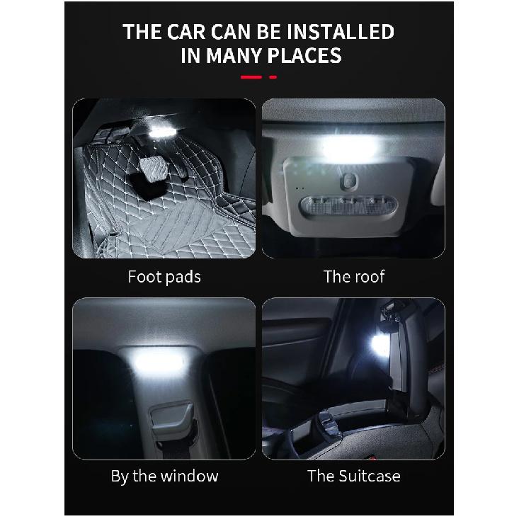 Car LED reading light Interior light Trunk light Car mounted ceiling Indoor and rear interior touch lighting