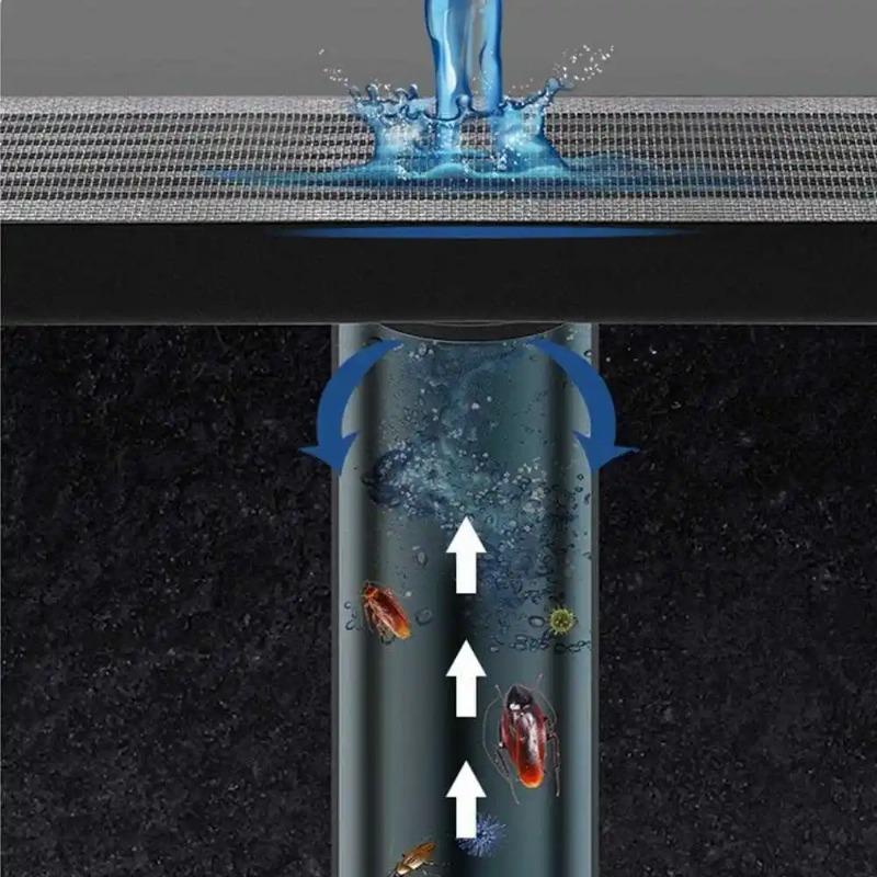 Autocolante autoadezive pentru scurgere de pardoseală Baie Duș Filtru de scurgere a pardoselii Filtru de prindere a părului Chiuvetă de bucătărie Dop de scurgere de canal