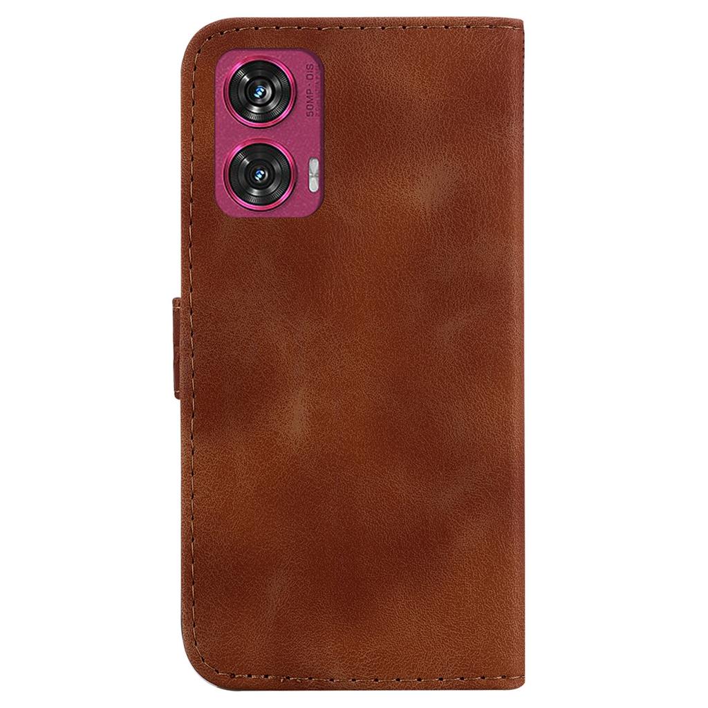 For Motorola Edge 50 Fusion 5G Wallet Case PU Leather Imprint Phone Cover