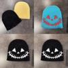 Creepy Cartoon Knit Hat For Women With Warm Fleece Material For Halloween Costumes