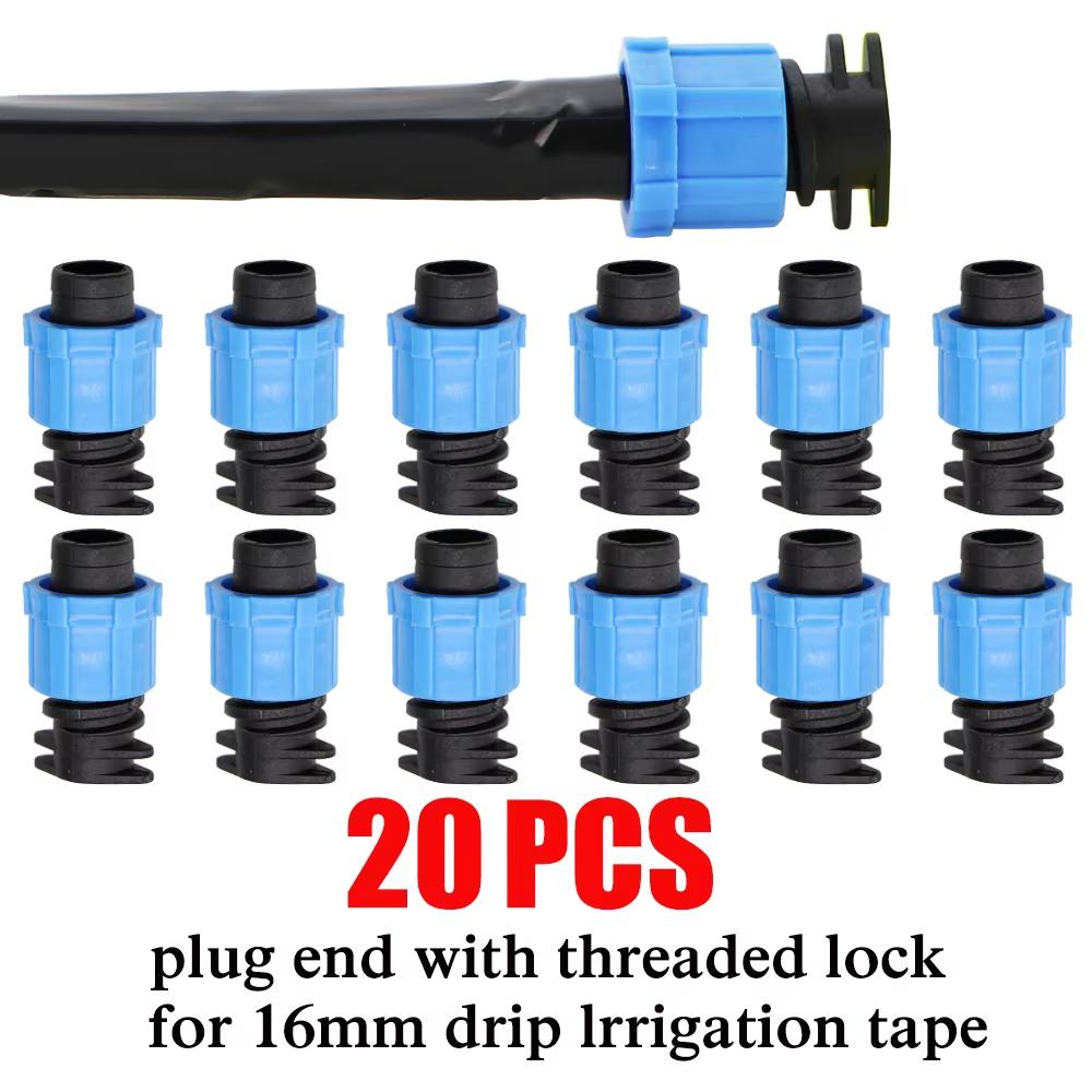 20M-150M 16mm 0.2mm Wall Thickness Spacing Drip Irrigation Tape Dripper Watering System With 5/8'' Garden Connector Accessories