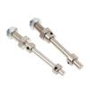 2 Pcs Precision Steel Wheel Axles with Stop Nuts 3/4/5/6MM for RC Aircraft Landing Gear Assembly