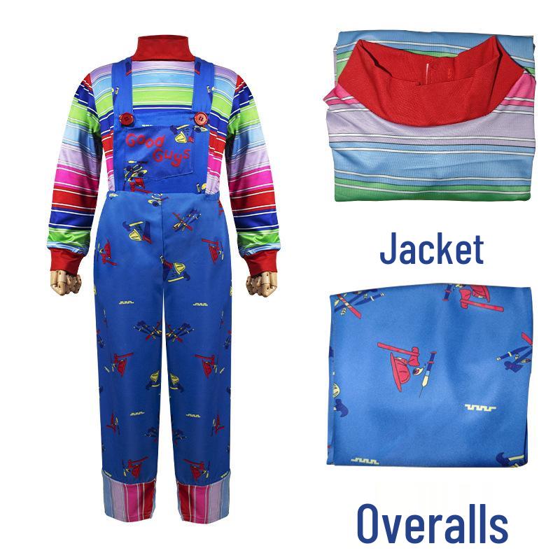 Chucky Horror Child's Halloween Cosplay Costume for Role Play