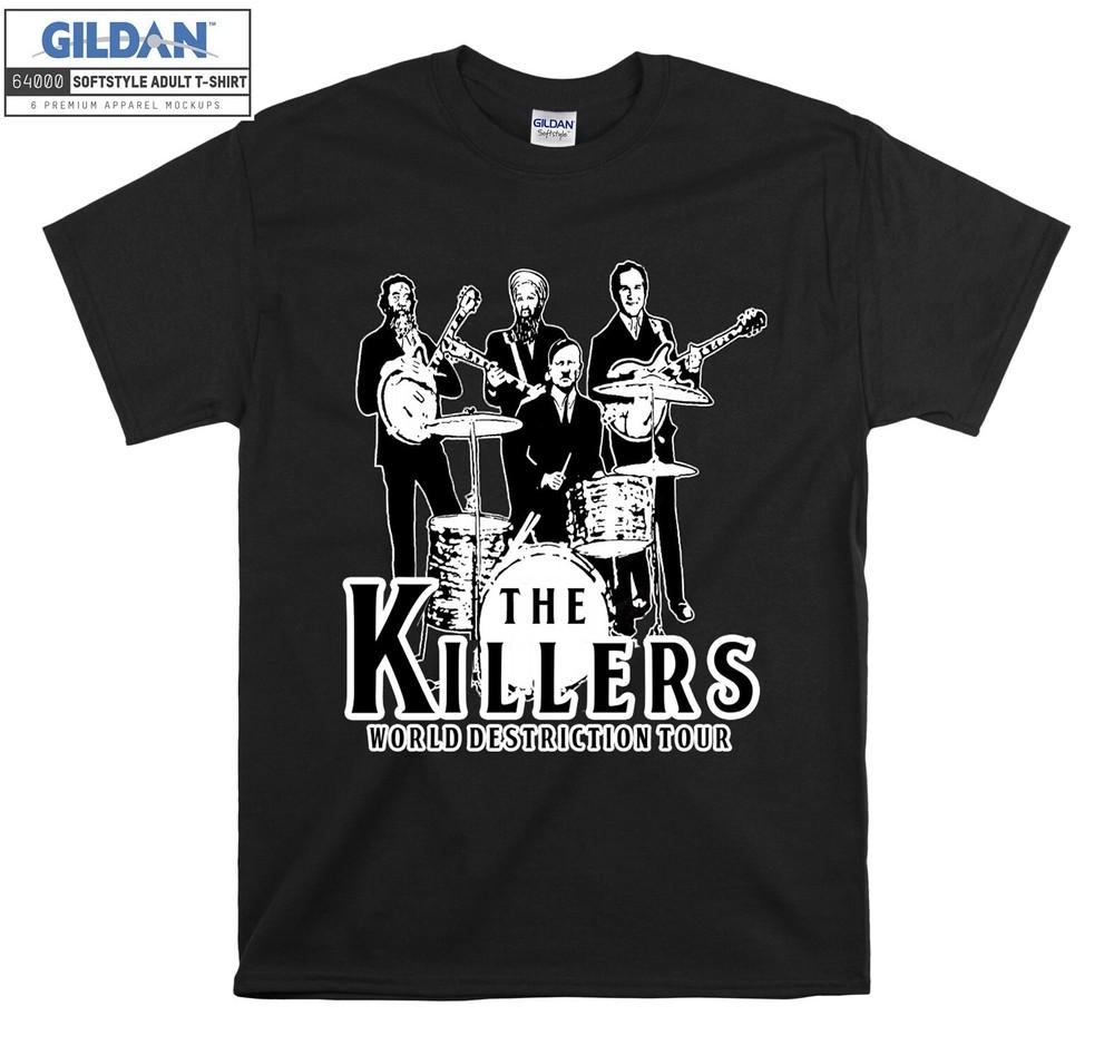 The Killers World T-shirt Destruction Tour T Shirt Men Women Unisex Tshirt 6007