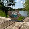Sea Glass Display Box Sea Turtle Shaped Storage Box Coastal