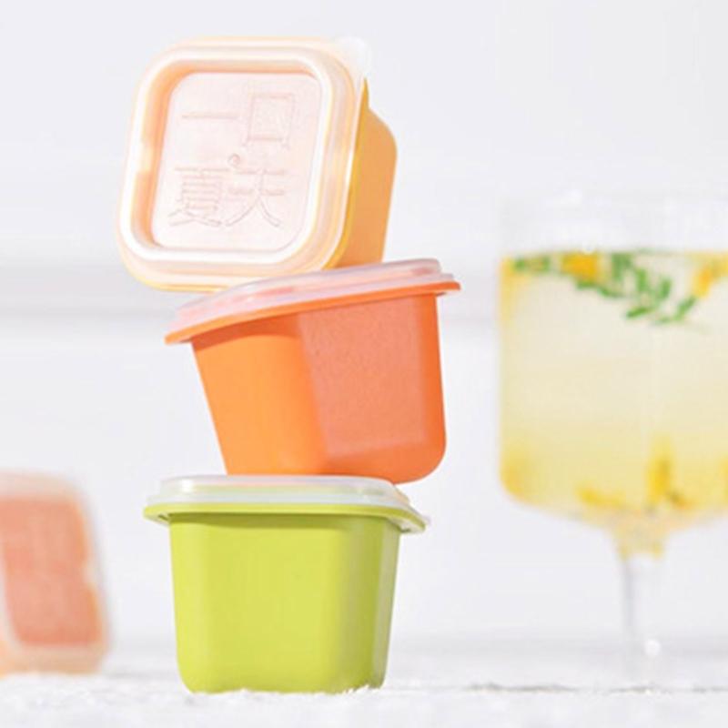 Ice Cube Maker Ice Cube Trays with Lids Kitchen Accessories Ice Mold for Freezer Ice Cream Cold Drinks Whiskey Cocktails