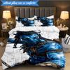 3-teiliges Ava-tar Abenteuer Bettwäsche-Set, Enthält 1 Stück Bettbezug und 2 Stück Kissenbezüge. Perfekt für Schlafzimmer, Wohnheim, Weihnachtsgeschenk für Fans