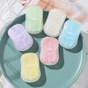 Pastel-toned portable handy disposable paper soap