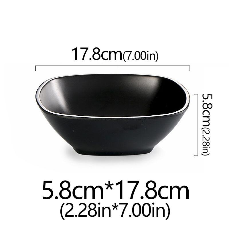 Frosted Melamine Ramen Bowl Imitation Porcelain Large Noodle High Temperature Resistance Bowl Salad Soup Bowl Fast FoodTableware