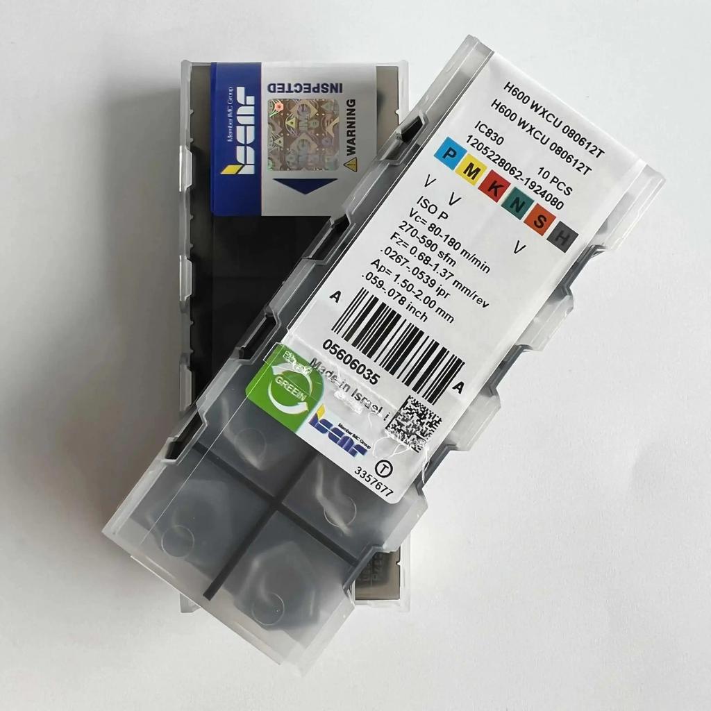 ISCAR / H600WXCU080612T IC830 /Industrial indexable Carbide Inserts 10 PCS